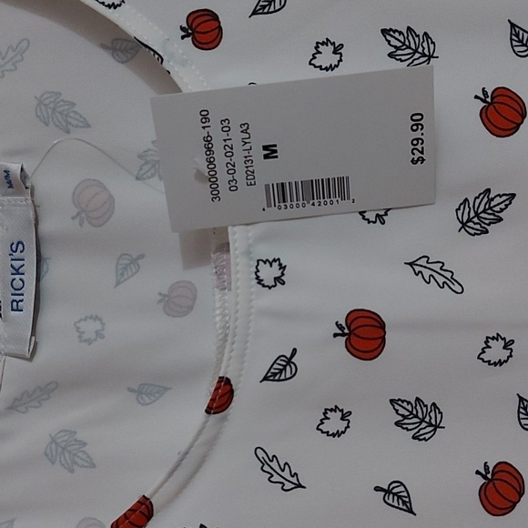 New - Ricki's pumpkin print tank top - Picture 2 of 4
